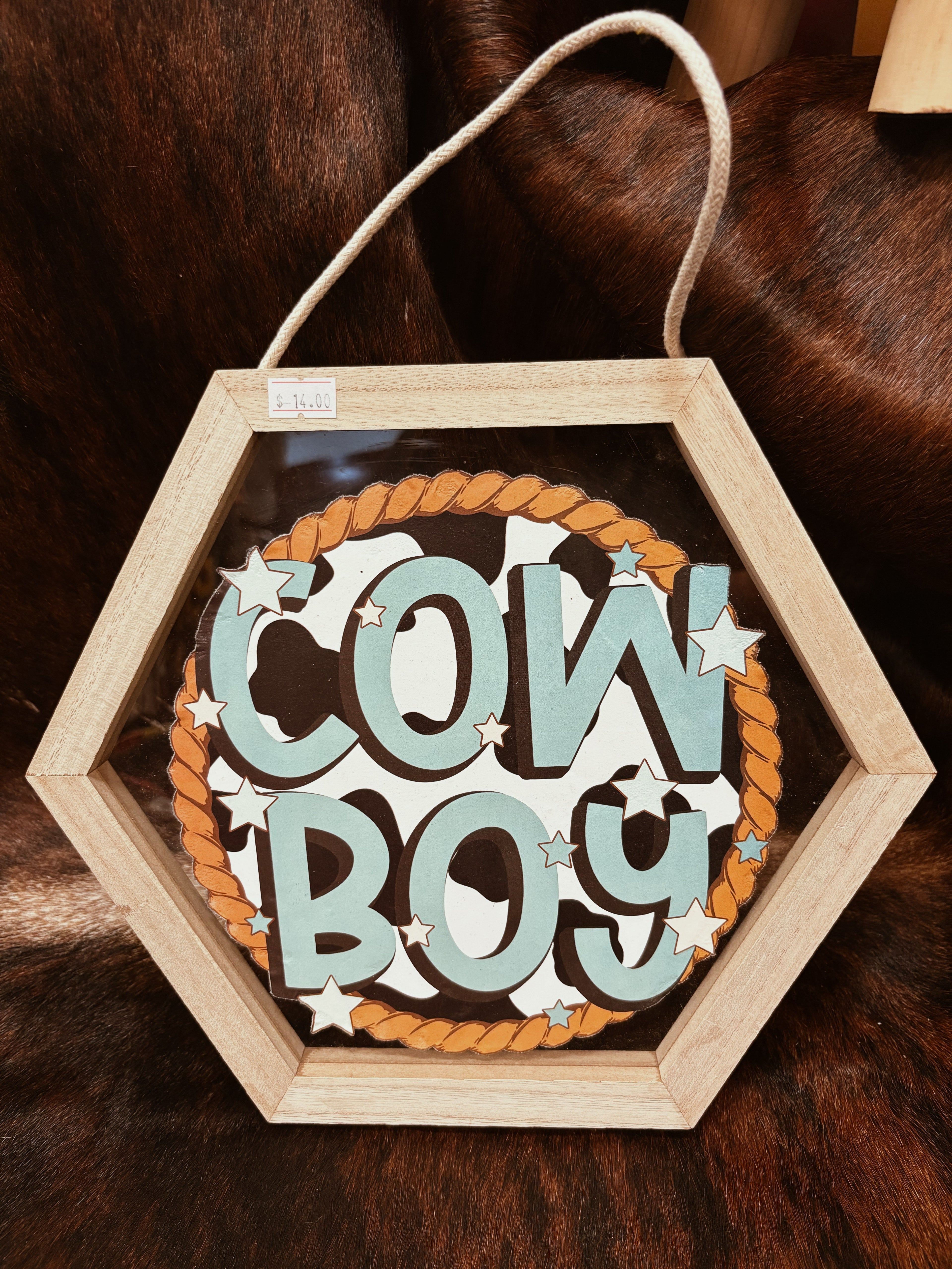 Cowboy Wall Sign