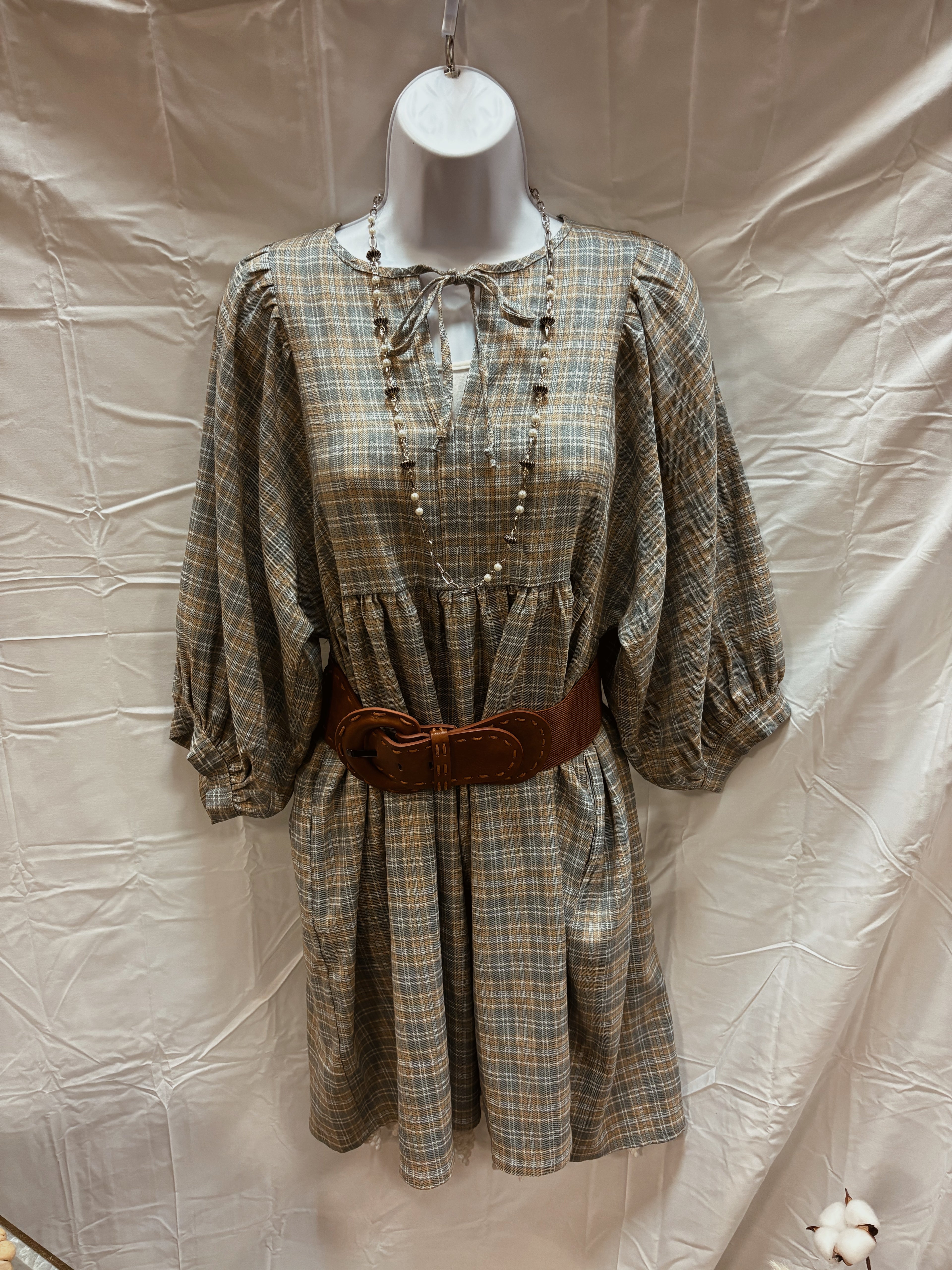 Fall Plaid Dress