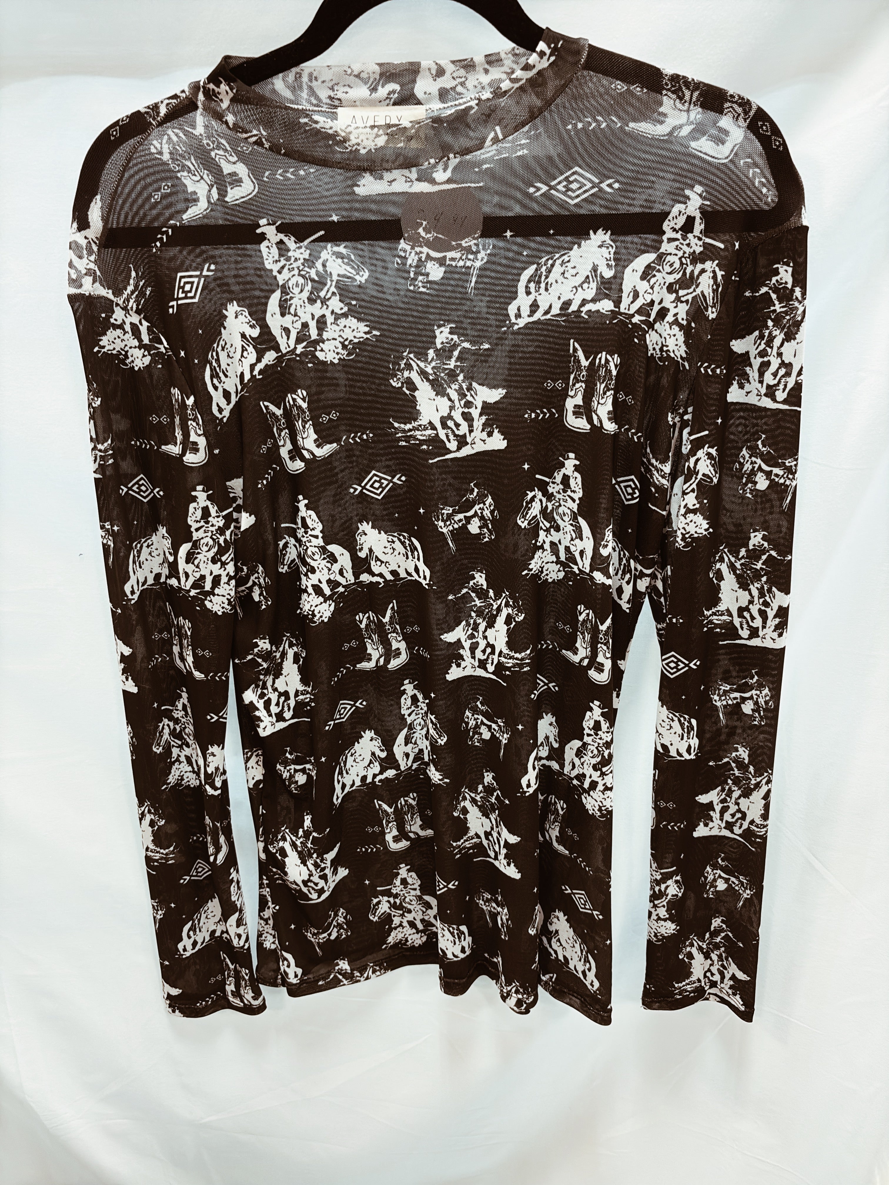 Cowboy mesh top