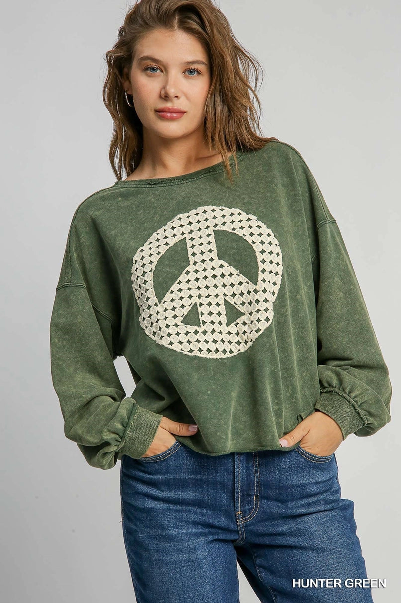 Peace Out Pullover Tee