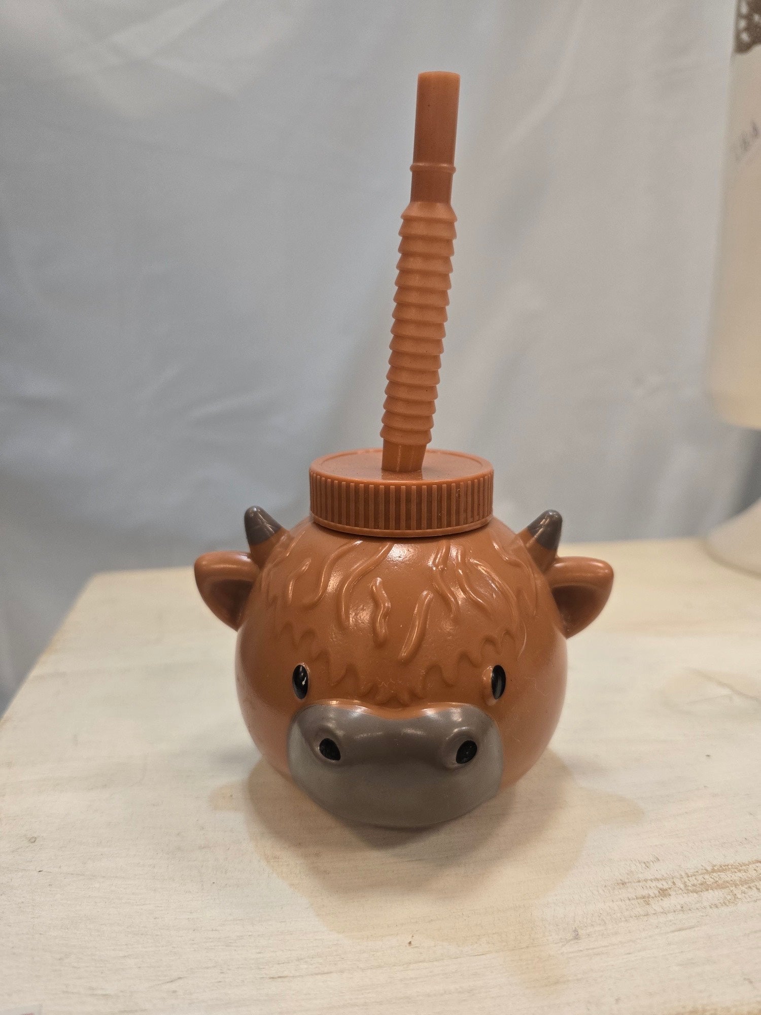Highland Cow straw Cup