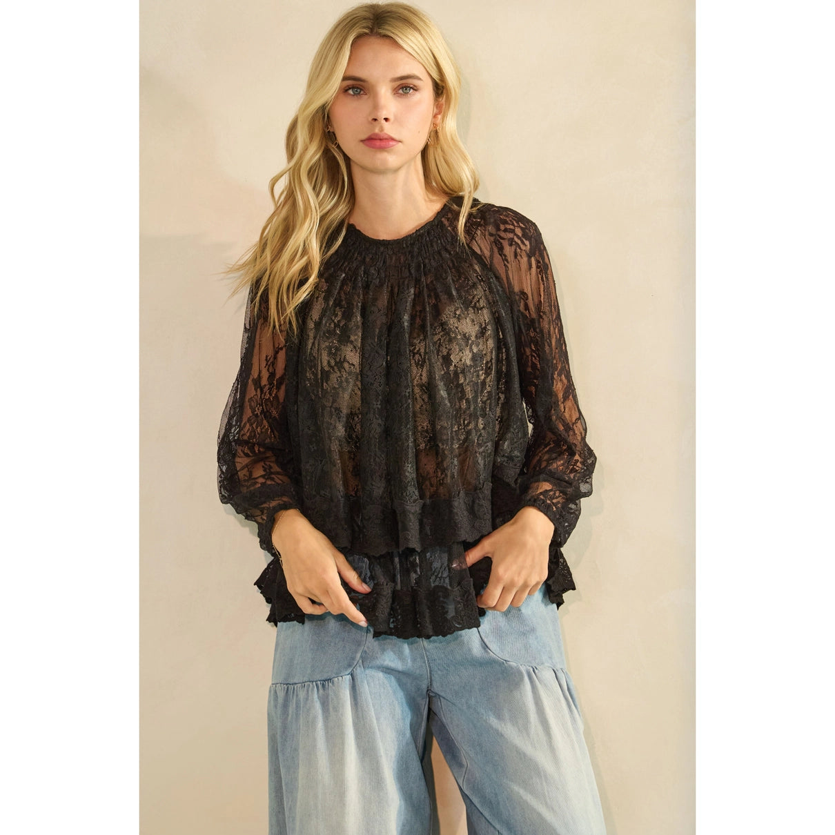 Flowy Lace Top